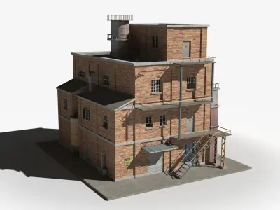 Factory xx14 Low-poly 3D model purchase