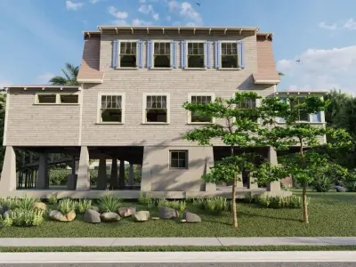 Casa Scene-villa-modern house 3D model 34