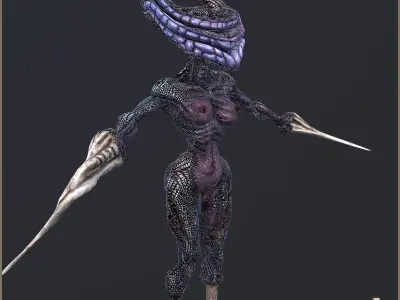 Demons Queen Low-poly 3D model