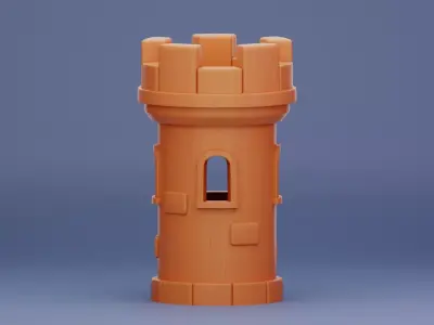 Castle Tower 3D Printable STL Model 3D print model