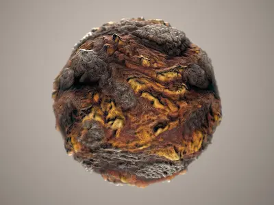 10 Materials Lava Seamless PBR Volume 3 Texture