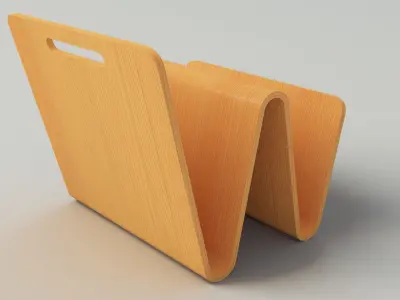 W magazine stand 3D model