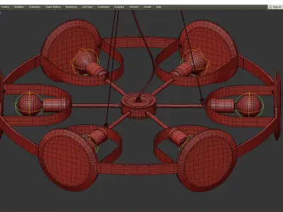 AMARI CHANDELIER Low-poly 3D model