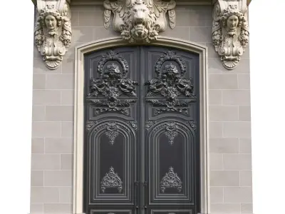 Front Entrance Home Classic Design 3 3D model