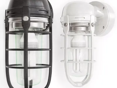 wall light for street  Low-poly 3D model