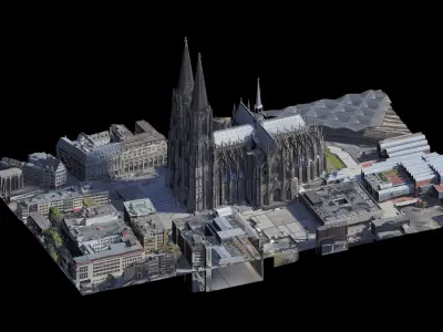 Cologne Cathedral Hohe Domkirche St Petrus 3D Scan 3D model