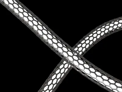 Pendant lamps squiggle h4 black and white 3D model