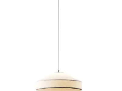 Solara Linen Pendant Lamps 3D model