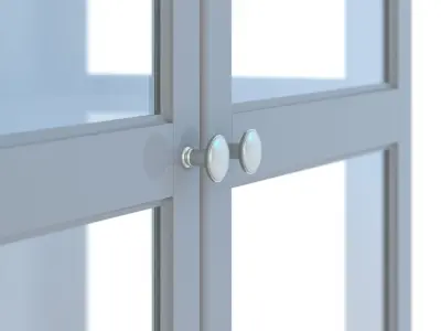 Liatorp Glass Door Cabinet 3D model