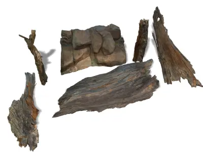 Realistic Desert Cliff Namaqualand Cliff  PBR Game Ready 3D model