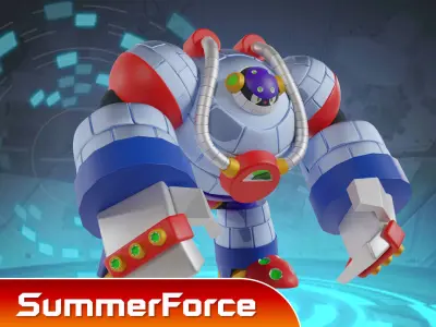 Frostman - Megaman 8 3D model