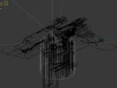 Spaceship - guardian turret 01 3D model