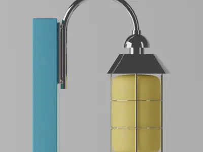 Street Lamp Low-poly 3D model
