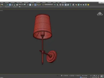 Bryant Decorative Wall Sconce Low-poly 3D model