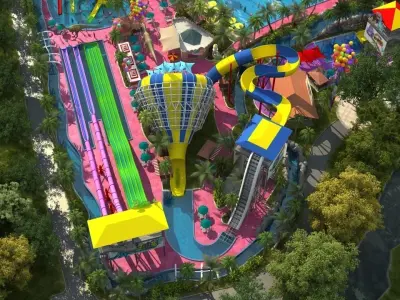 Water park 3D model