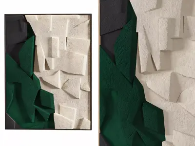 Contemporary 3D Wall Art Low-poly 3D model