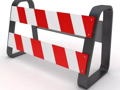 Traffic Barricade 3D model