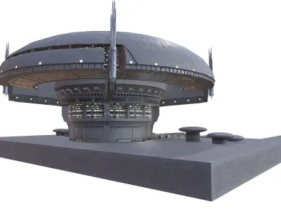 Galactic Senate Building - Star Wars Low-poly 3D model