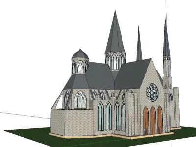 Architecture-Religion-God-Culture-Temple-0124 church 3D model