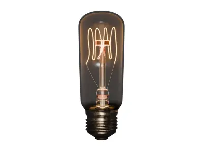 Bulb lamp Low-poly 3D model