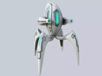 Alien troop Low-poly 3D model buy