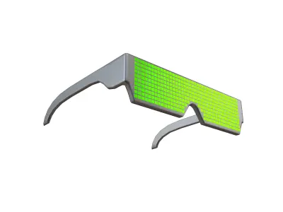 Future Technology Glasses v2 004 Low-poly 3D model