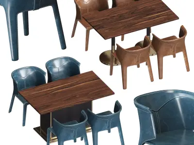 Visionnaire Anastasia Chairs and Tables 3D model