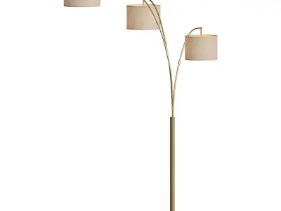 Woven Arc Floor Lamp 3D model