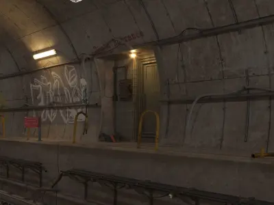 Subway Tunnel 3D model