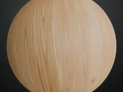 Light Natural Ash Wood PBR Seamless Texture