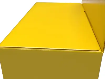 Hanging cardboard box retail 3D model