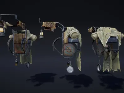 Sci-Fi Mercenaries Pack Low-poly 3D model