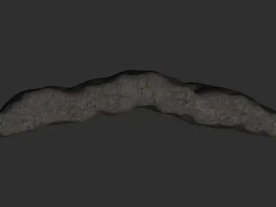 Cave Wall 3 - Moss 1 Low-poly 3D model