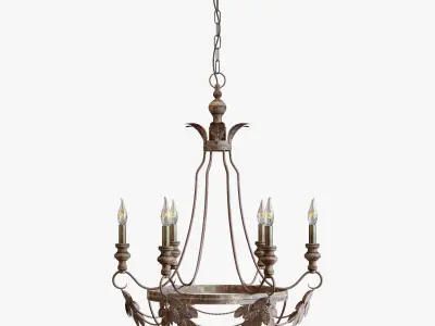 Pottery Barn madeline chandelier 3D model