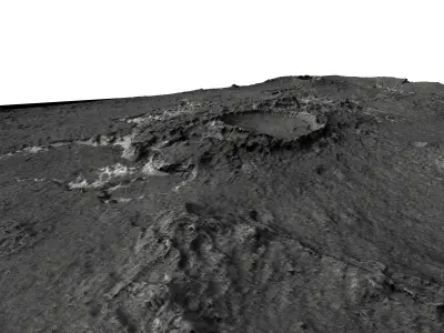 MARS VR - Light-Toned Deposits in Ladon Valles Basin 3D model