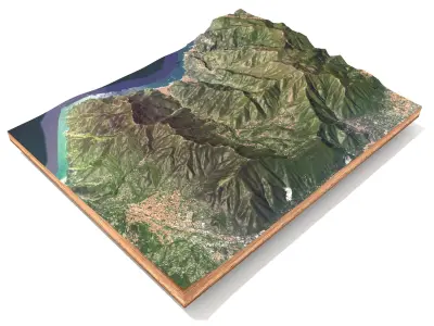 Italy mountain landscape 3D model