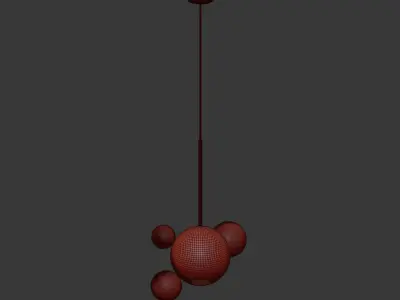 Giopato Coombes Bolle Pendant 4 Bubbles 3D model