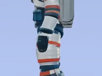 Lowpoly astronaut 3D model