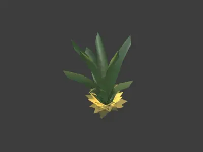 Simple Low-Poly Plant Low-poly 3D model
