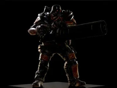 Westland reaper 4 Low-poly 3D model