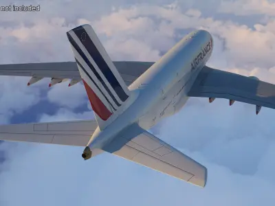  Air France Airbus A380 Rigged 