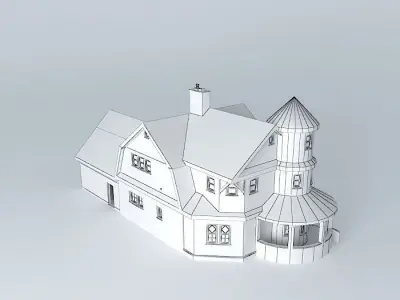 Victorian Cottage Free 3D model