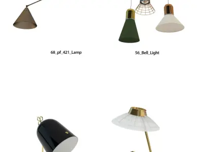 Lamp Package - 28 great looking Lamps 3D model