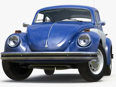  Retro Volkswagen Cars Rigged Collection 2 