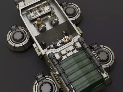 Earth Federation Hover Truck 3D print model