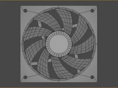 pc case fan  Free 3D model