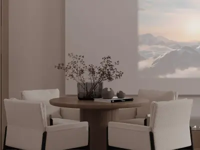 LIVINGROOM AND HOLL MODERN STYLE  3D model