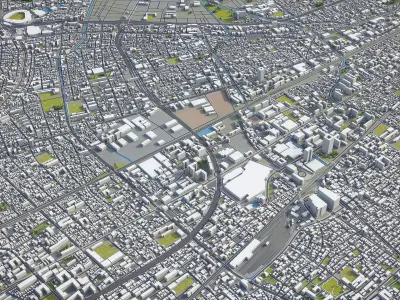 Nishinomiya Low-poly 3D model