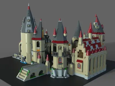 Lego school of magic 3D model