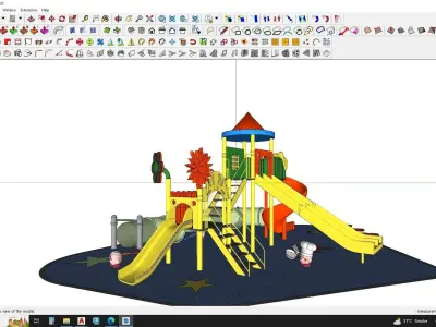 Kindergarden playground 3d model 3D model